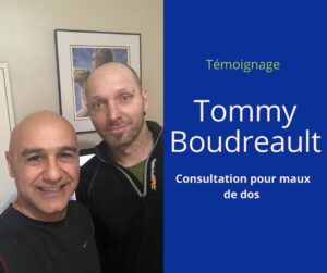 Témoignage soins chiropratiques pour maux de dos  - Tommy Boudreault
