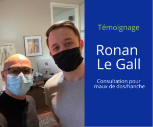 Témoignage soins chiropratiques pour inflammation de la hanche/maux de dos  - Ronan Le Gall