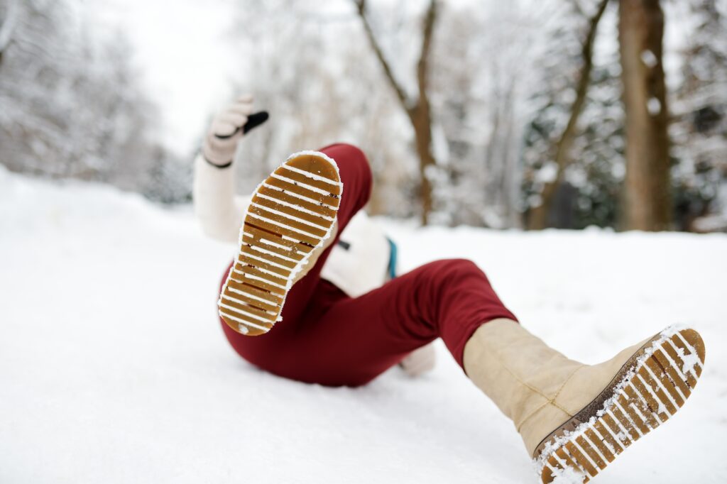 Chute sports hiver